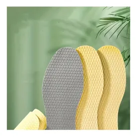 1 Pair Of Latex Barefoot Sweat-absorbing Insoles For Men And Women, Soft Bottom Sports Insoles, Thin And Lightweight, Anti-slip, Anti-odor, Breathable, And Can Be Worn Without Socks