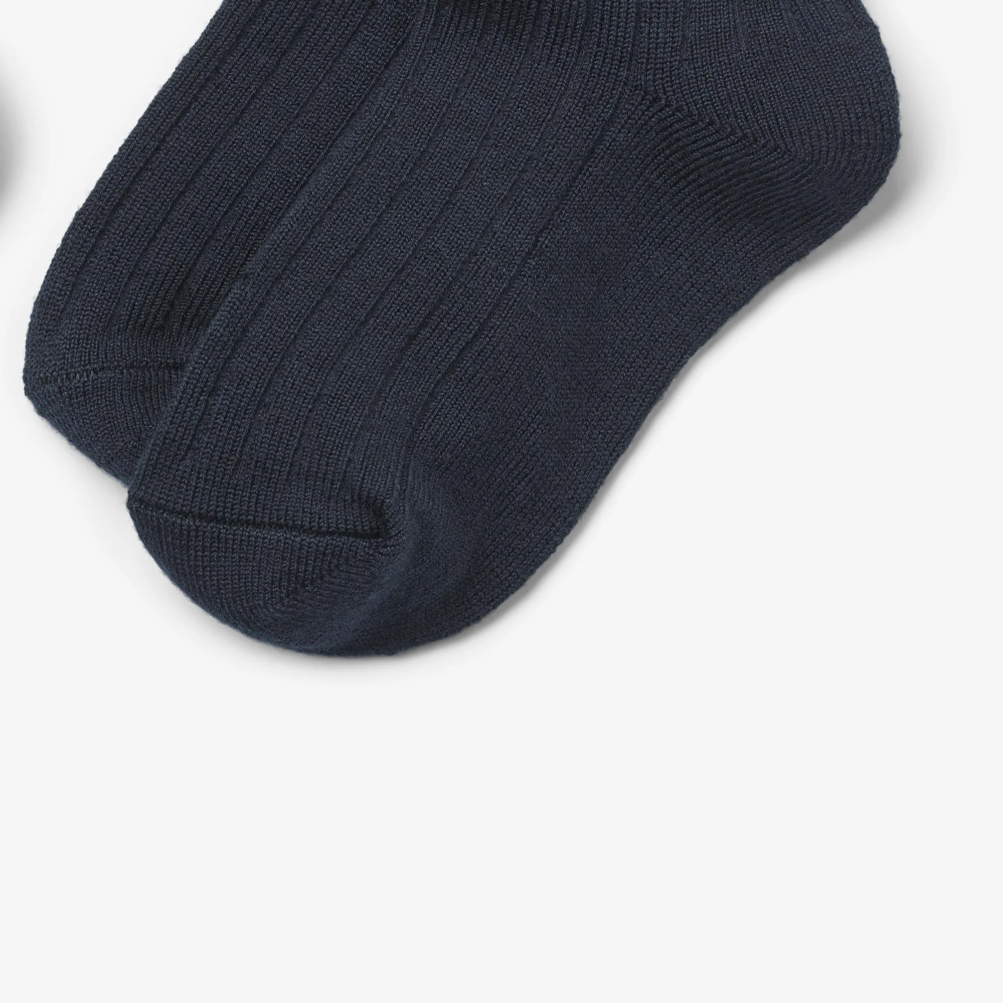 2 pk Wool Rib Socks Vilde - navy