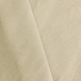 3 7/8 YD PC - Soft Beige Cotton Pique Home Decorating Fabric