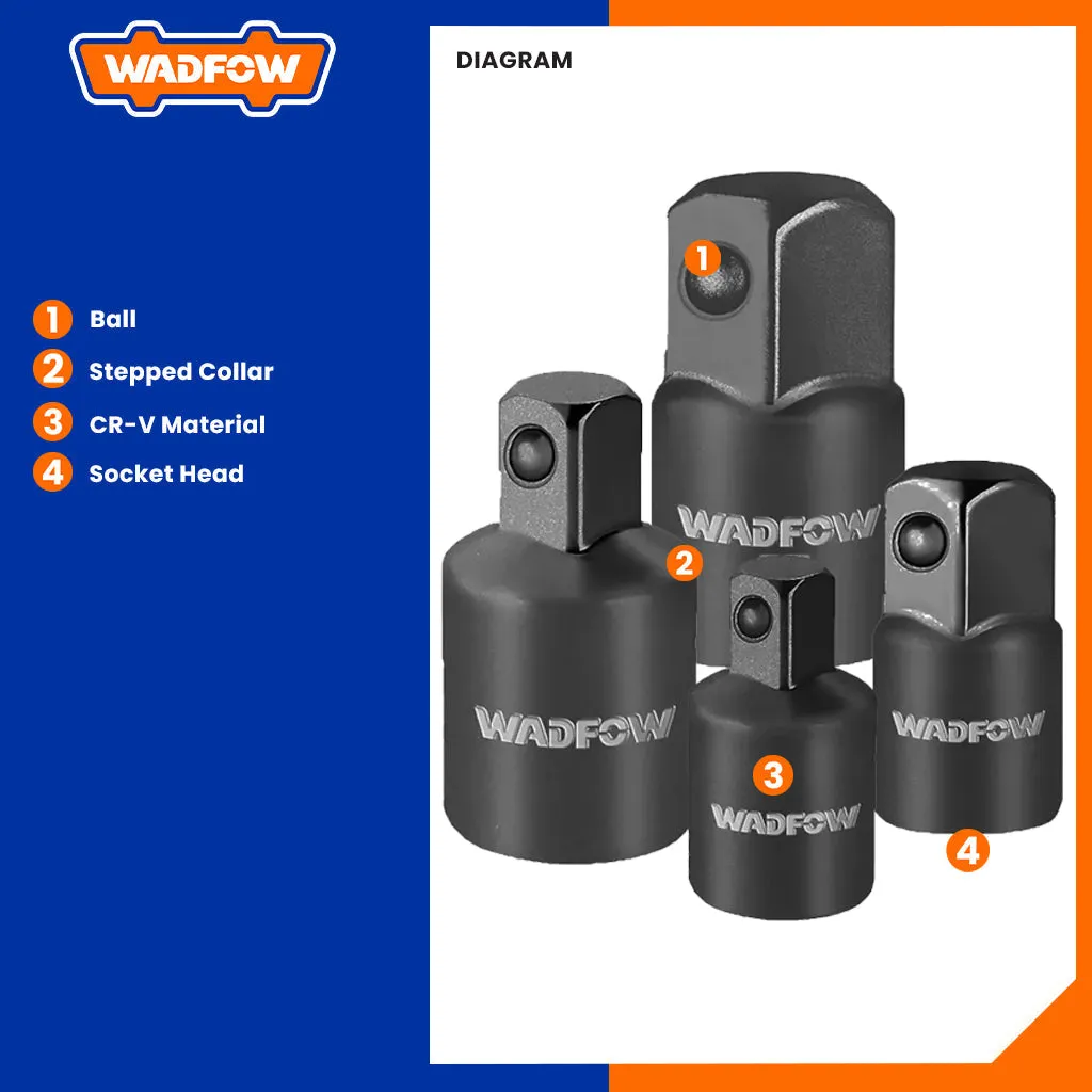 4pcs Impact Socket Adapter Set Material WMS6404