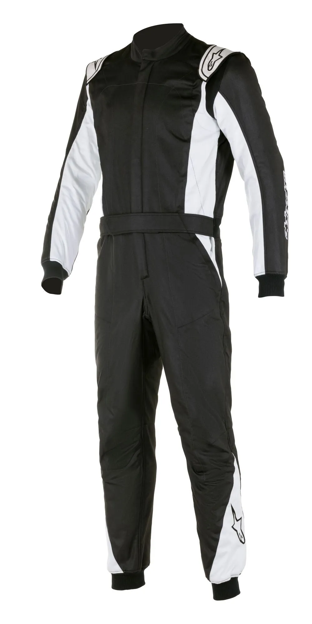 ALPINESTARS 3352722_119_50 ATOM Race suit, FIA 8856-2018, black/silver, Size 50