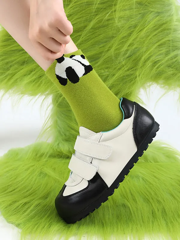 Animal Shape Contrast Color Panda Socks Accessories