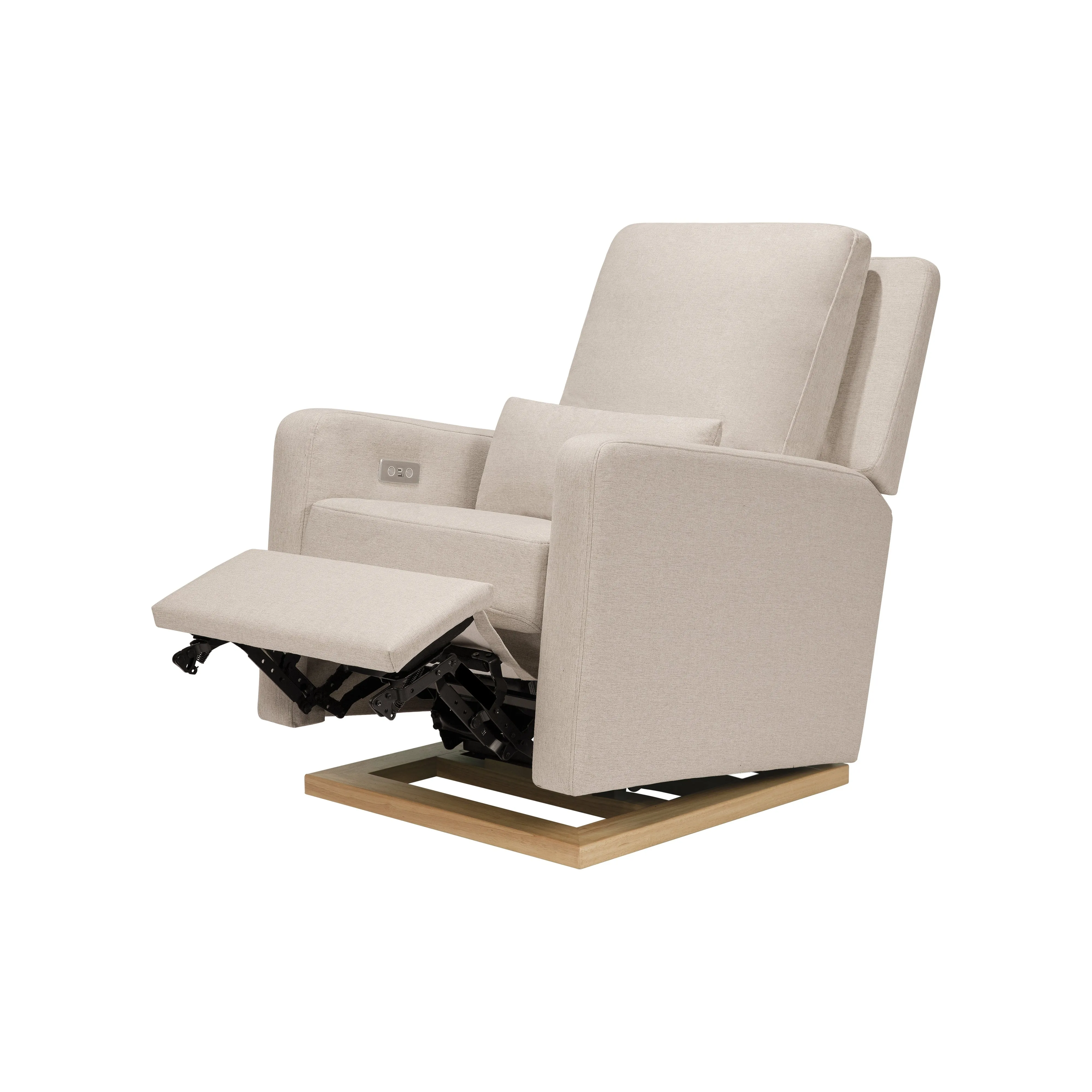 Babyletto Sigi Electronic Recliner and Glider in Eco-Performance Fabric with USB port | Water Repellent & Stain Resistant