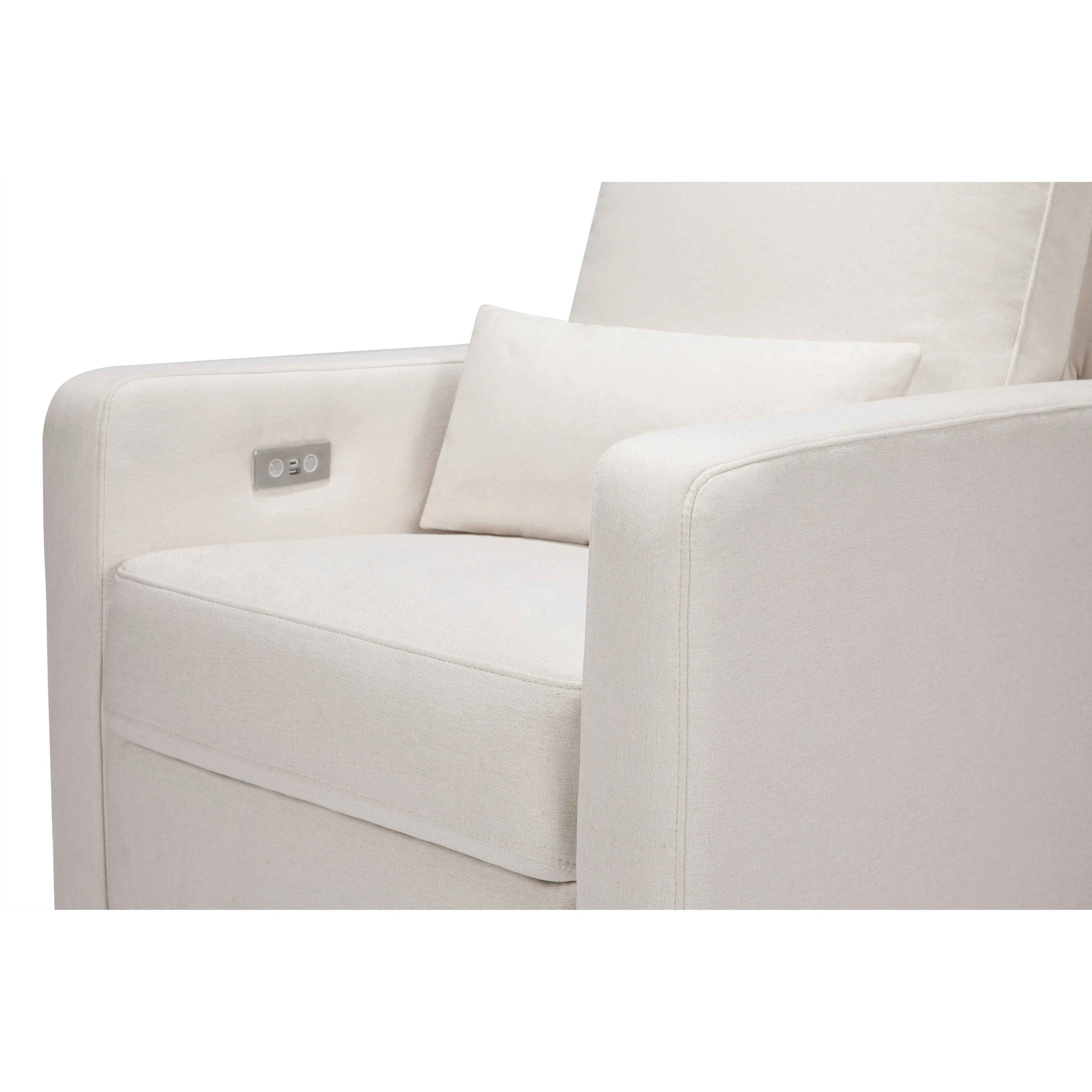 Babyletto Sigi Electronic Recliner and Glider in Eco-Performance Fabric with USB port | Water Repellent & Stain Resistant