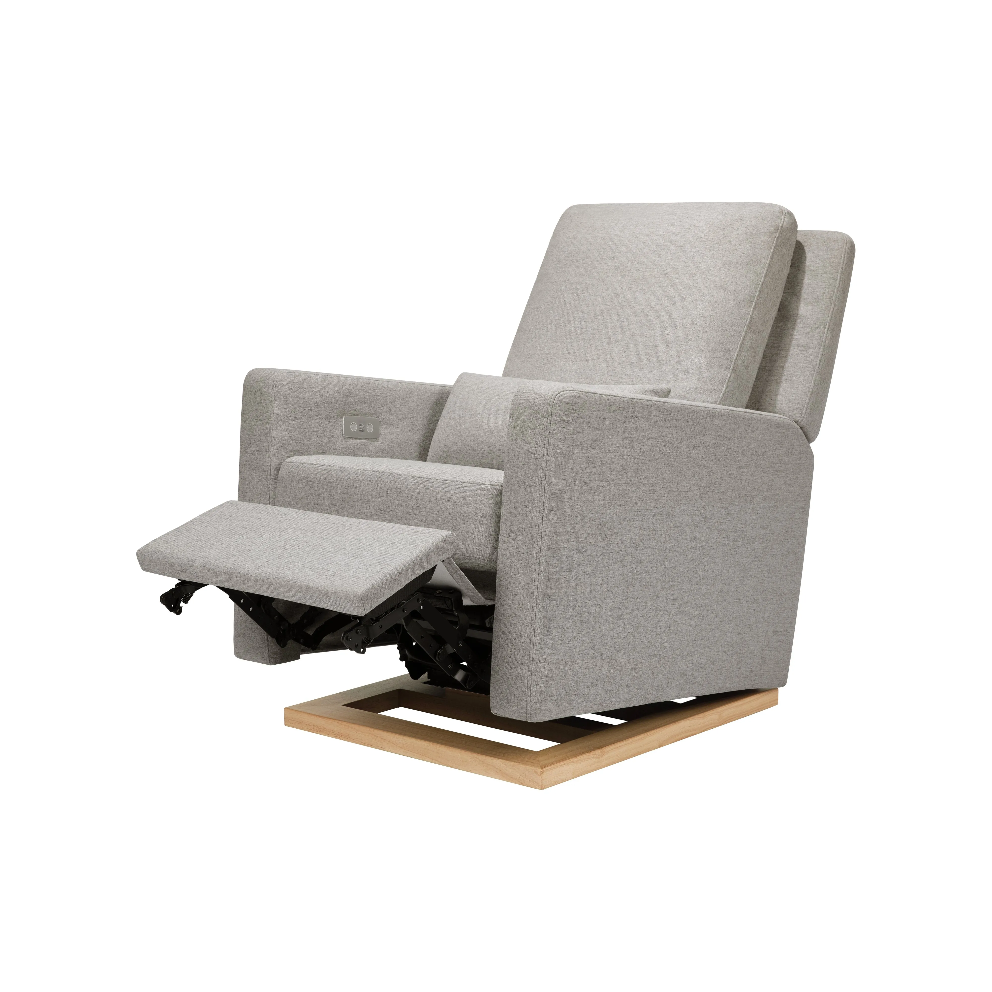 Babyletto Sigi Electronic Recliner and Glider in Eco-Performance Fabric with USB port | Water Repellent & Stain Resistant