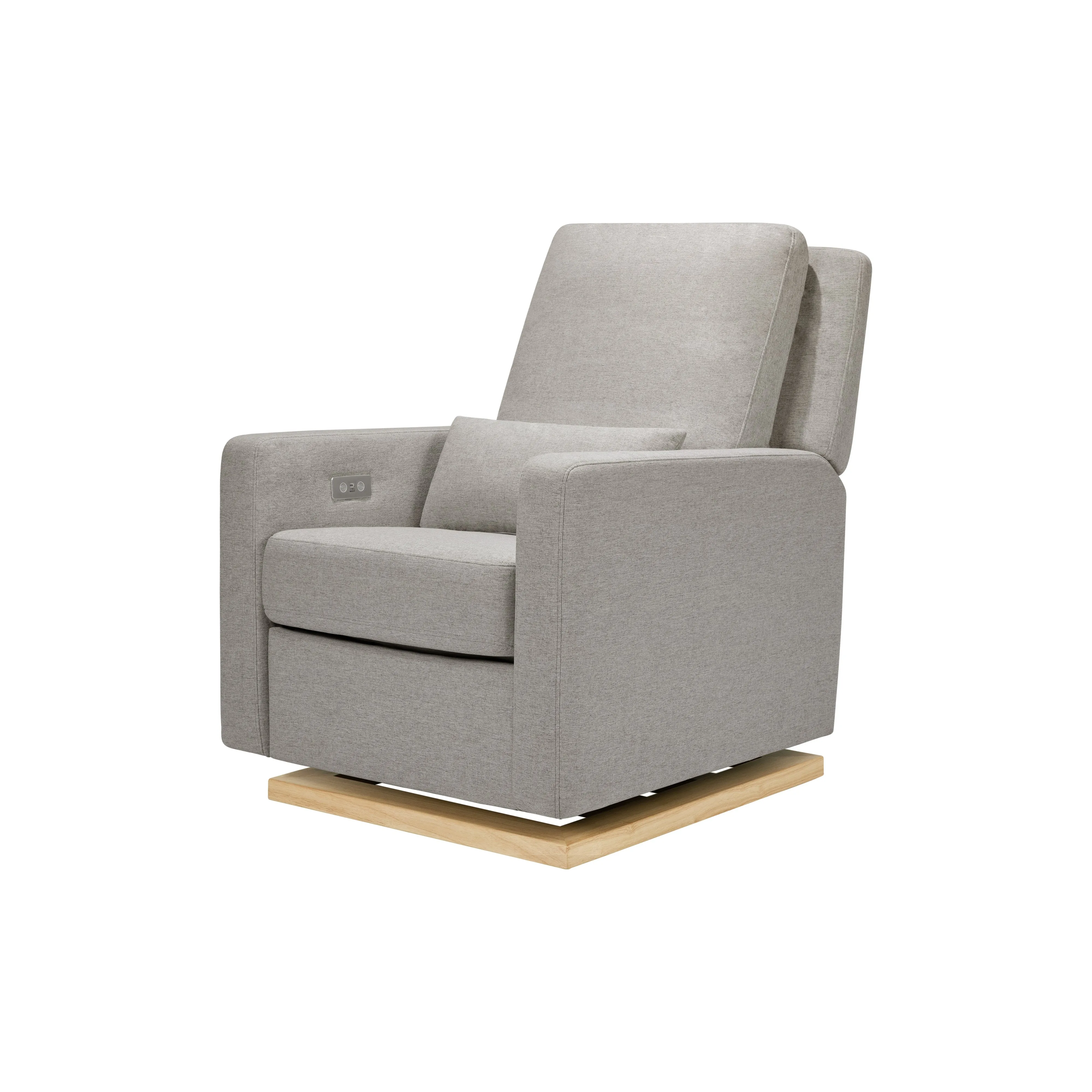 Babyletto Sigi Electronic Recliner and Glider in Eco-Performance Fabric with USB port | Water Repellent & Stain Resistant