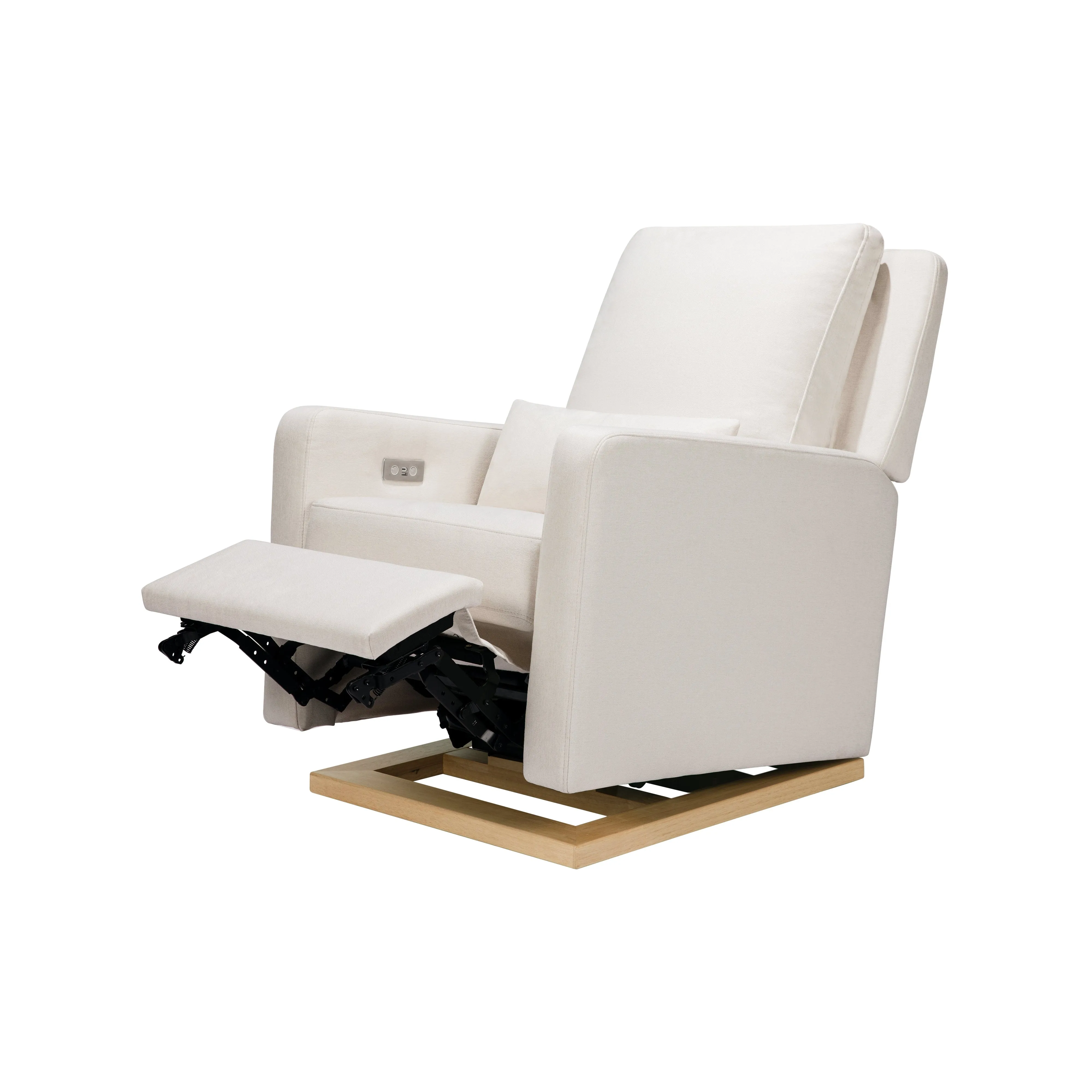 Babyletto Sigi Electronic Recliner and Glider in Eco-Performance Fabric with USB port | Water Repellent & Stain Resistant