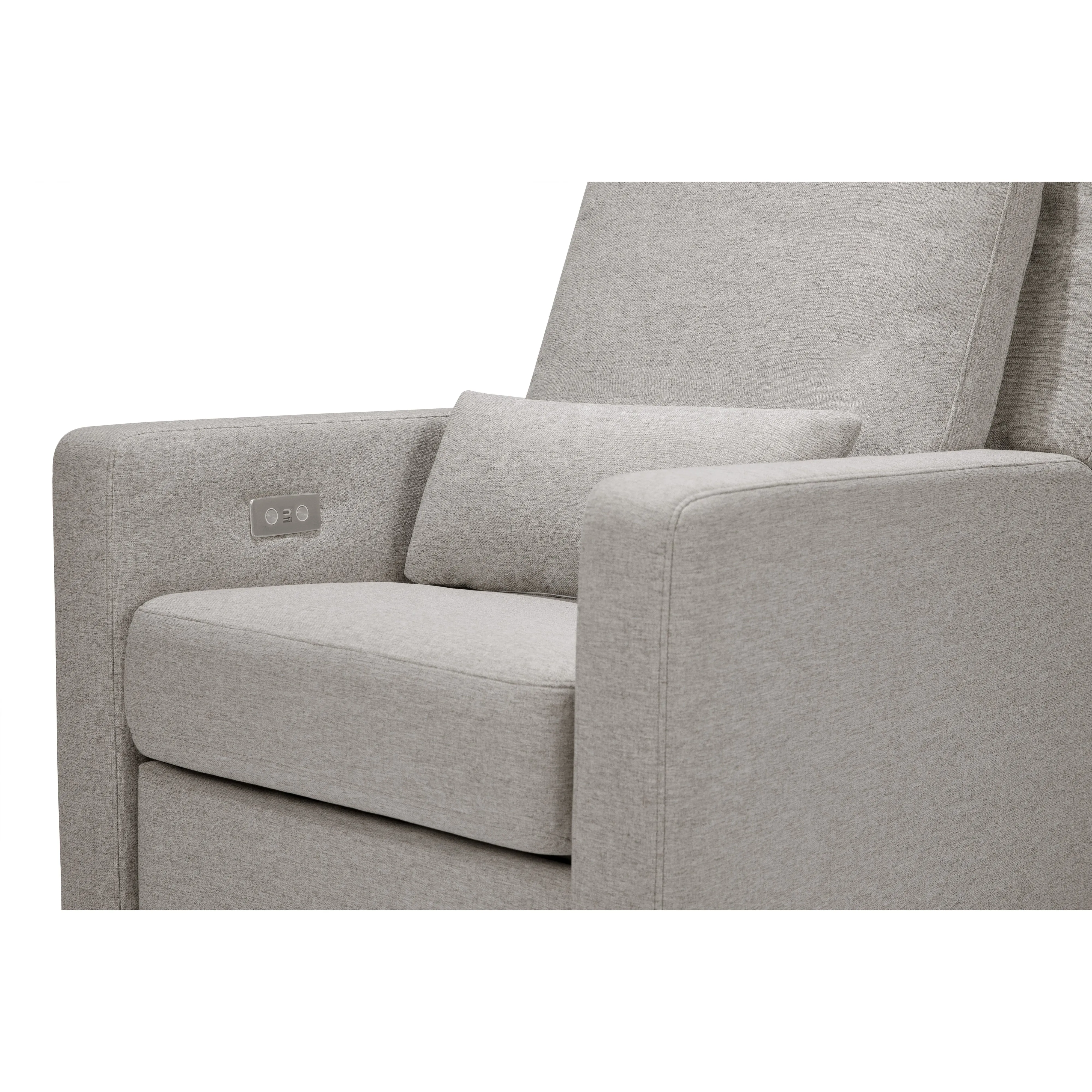 Babyletto Sigi Electronic Recliner and Glider in Eco-Performance Fabric with USB port | Water Repellent & Stain Resistant