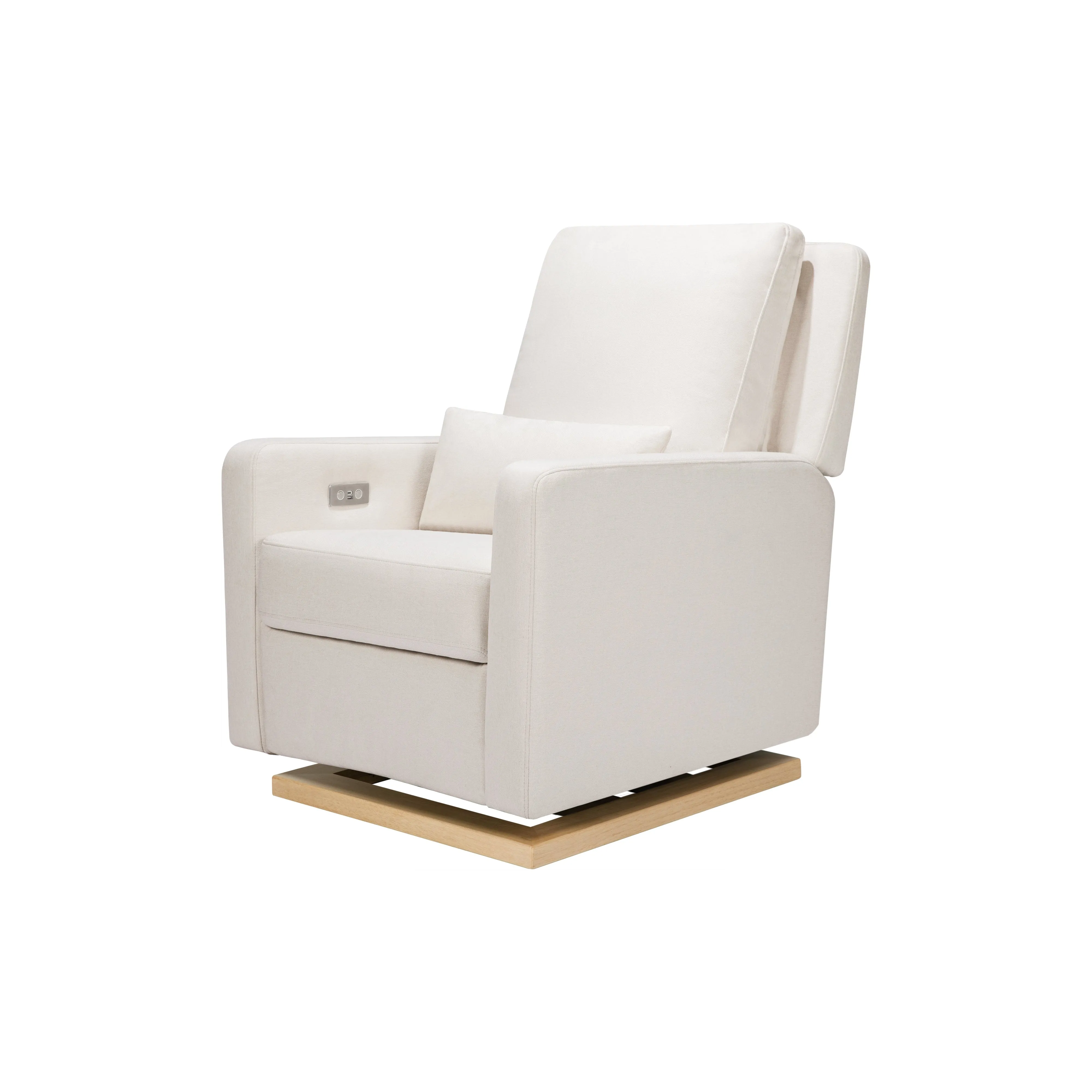 Babyletto Sigi Electronic Recliner and Glider in Eco-Performance Fabric with USB port | Water Repellent & Stain Resistant