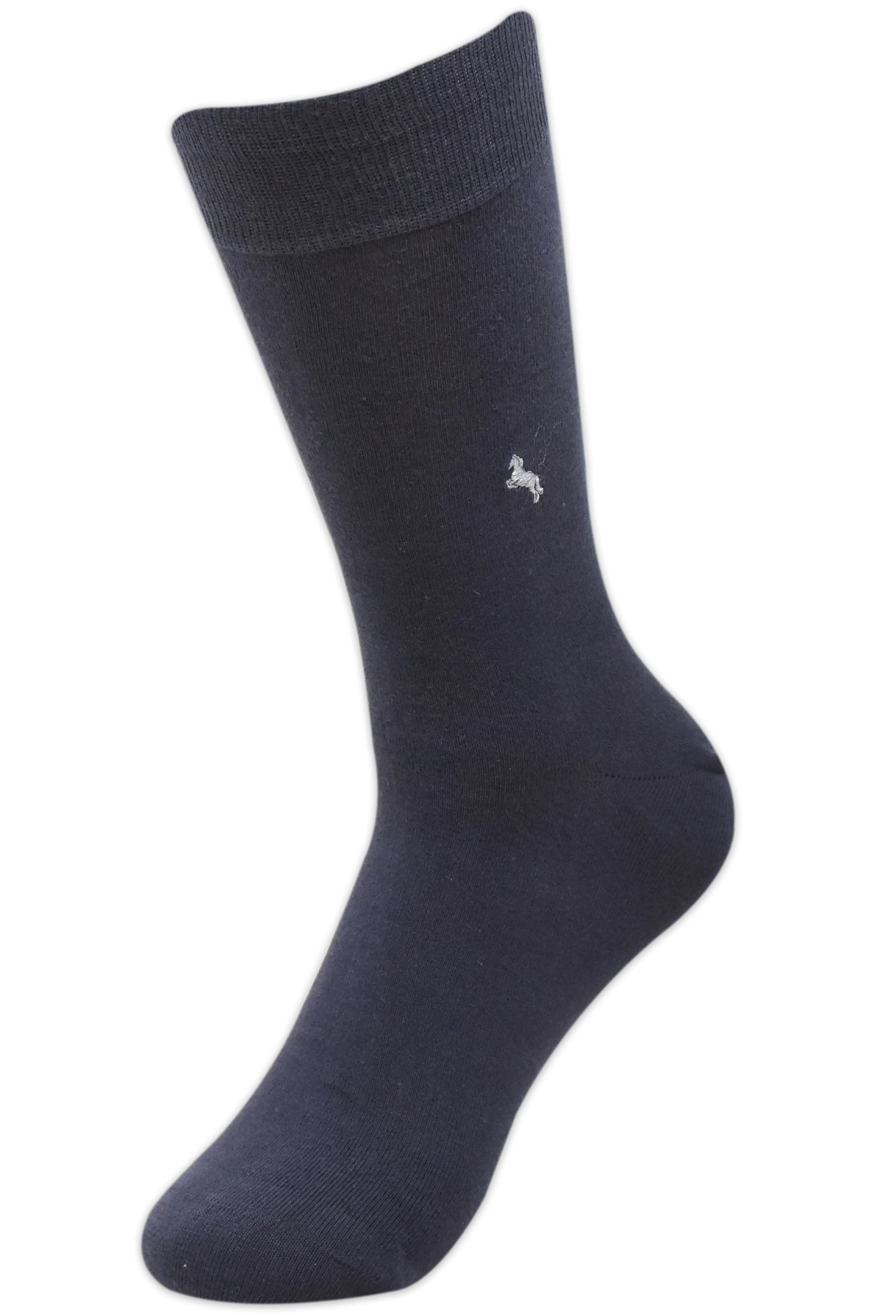 Balenzia Men’s Formal Organic Cotton Socks- Black, Navy, Dark Grey-  (Pack of 3 Pairs/1U)