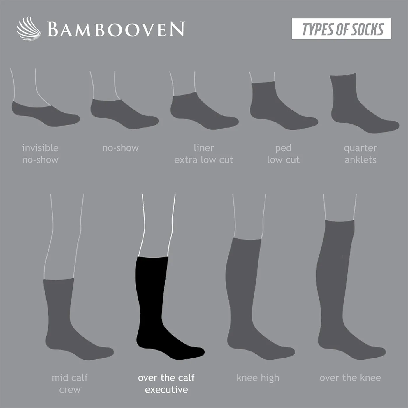 Bambooven Men’s Dress & Trouser Socks – Odor-Free Bamboo (6 Pairs) 638