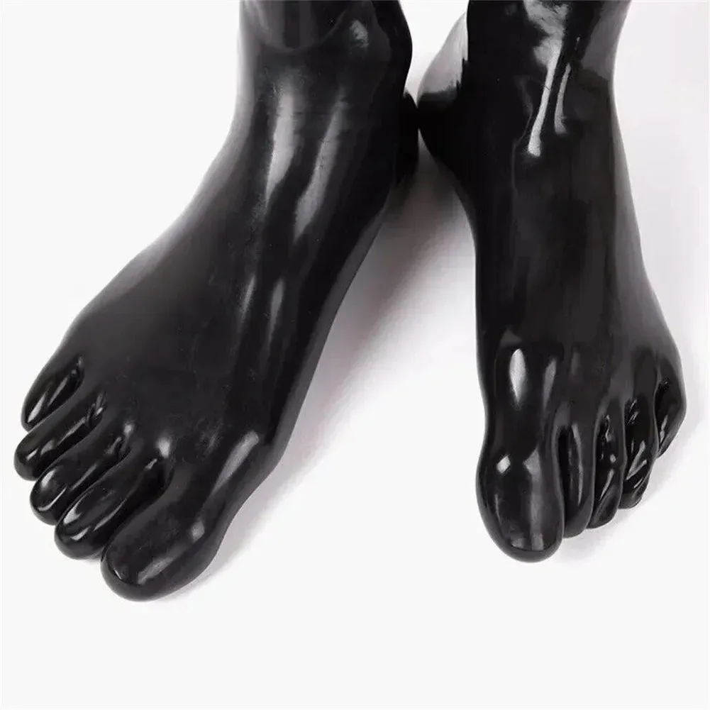 Black Latex Socks