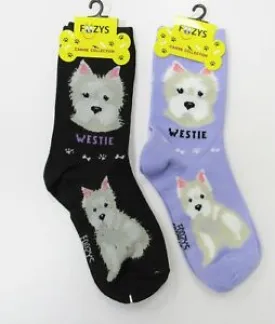 Black Westie Socks