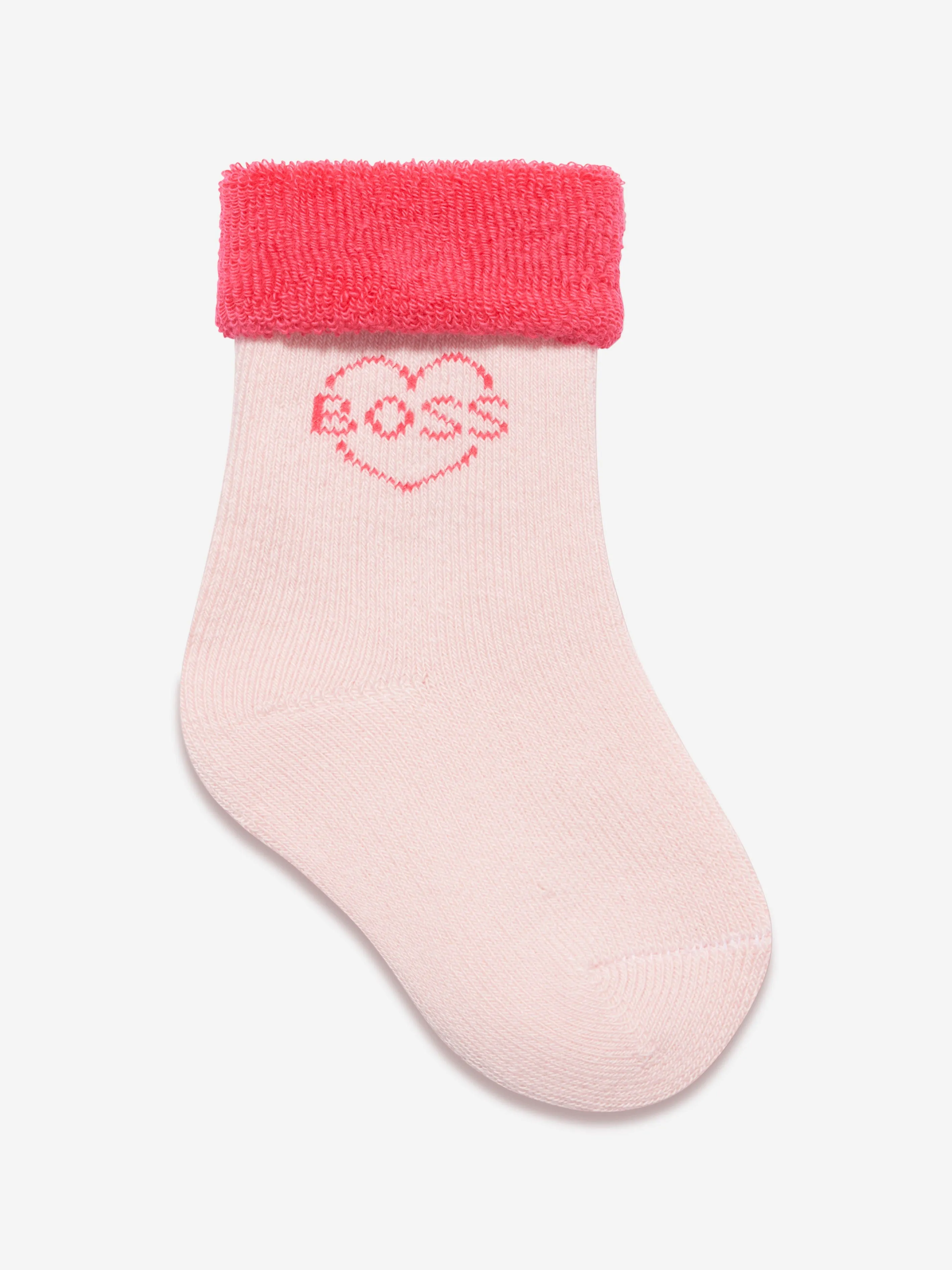 BOSS Baby Girls 2 Pack Socks Set in Pink