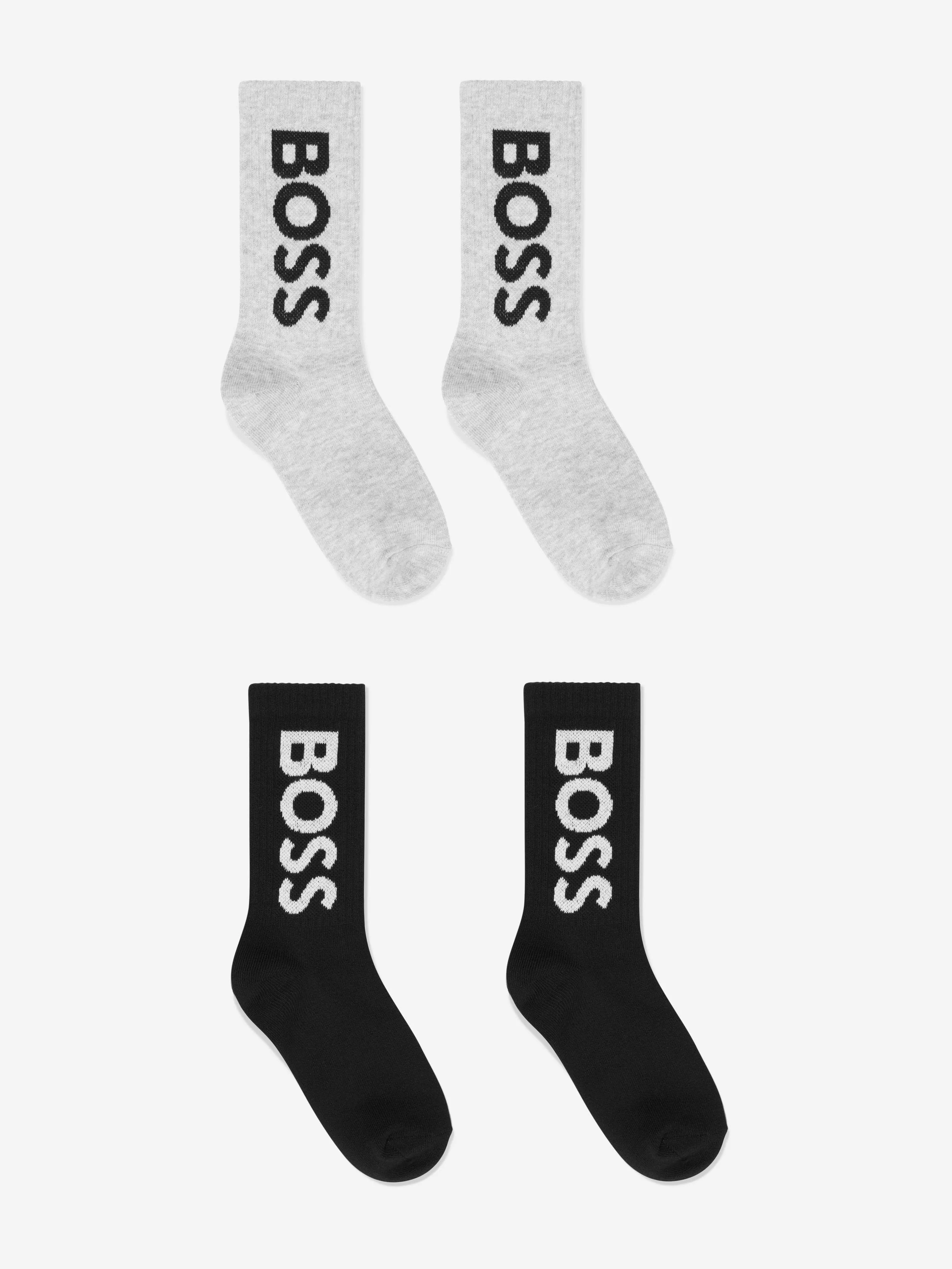 BOSS Boys Socks Set in Black