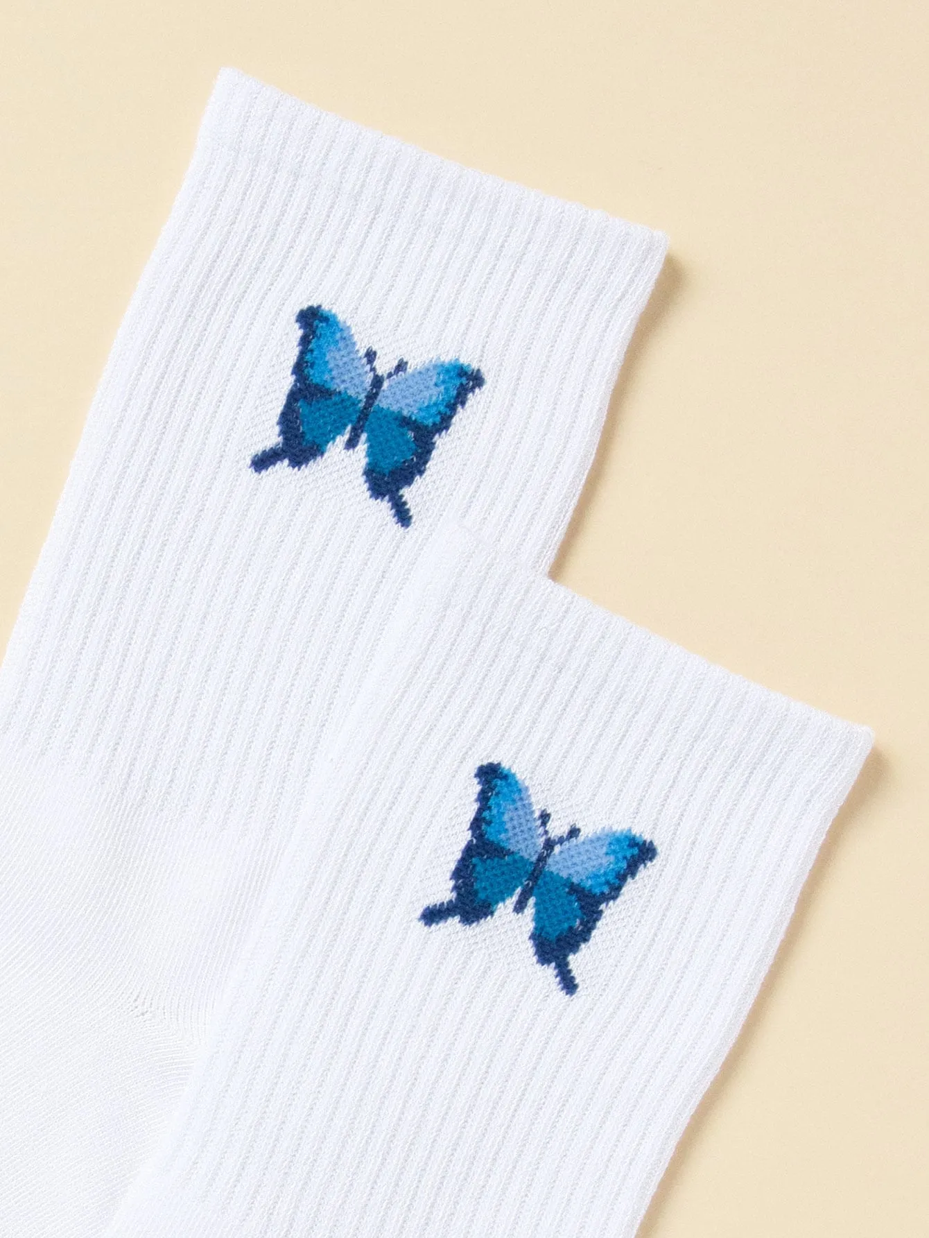 Butterfly Crew Socks Insect Socks for Women Fun Socks Funky Socks Novelty Socks