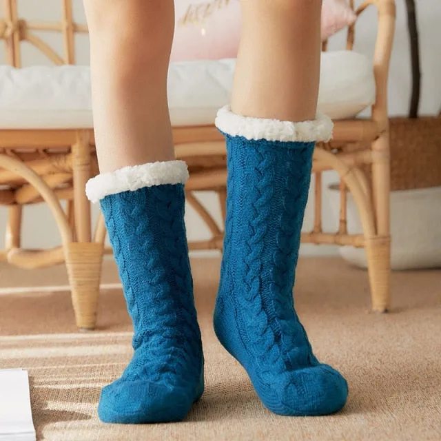 Cashmere sleep socks | Autumn Winter socks | Home Sleep socks | Christmas warm socks | Terry thick Carpet woollen Socks