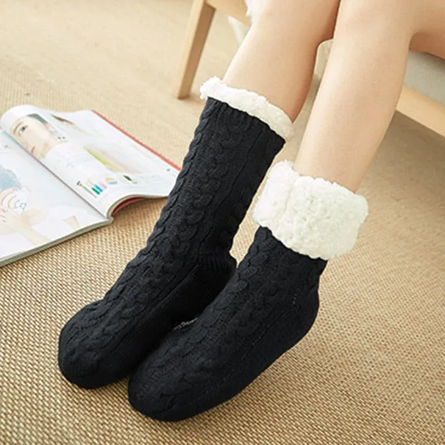 Cashmere sleep socks | Autumn Winter socks | Home Sleep socks | Christmas warm socks | Terry thick Carpet woollen Socks