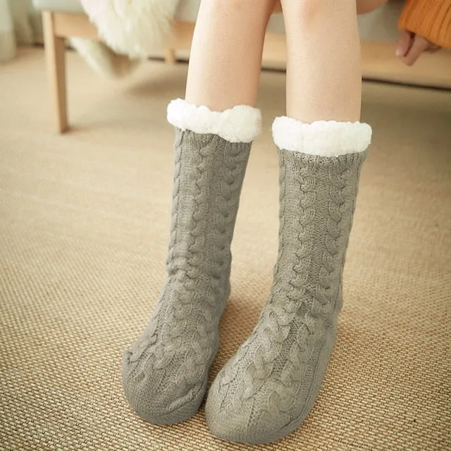 Cashmere sleep socks | Autumn Winter socks | Home Sleep socks | Christmas warm socks | Terry thick Carpet woollen Socks