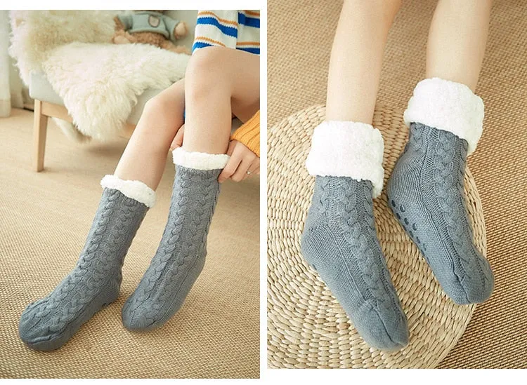 Cashmere sleep socks | Autumn Winter socks | Home Sleep socks | Christmas warm socks | Terry thick Carpet woollen Socks