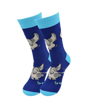 Casual Cotton Animal Socks - Elephant Mouse - for Women Men