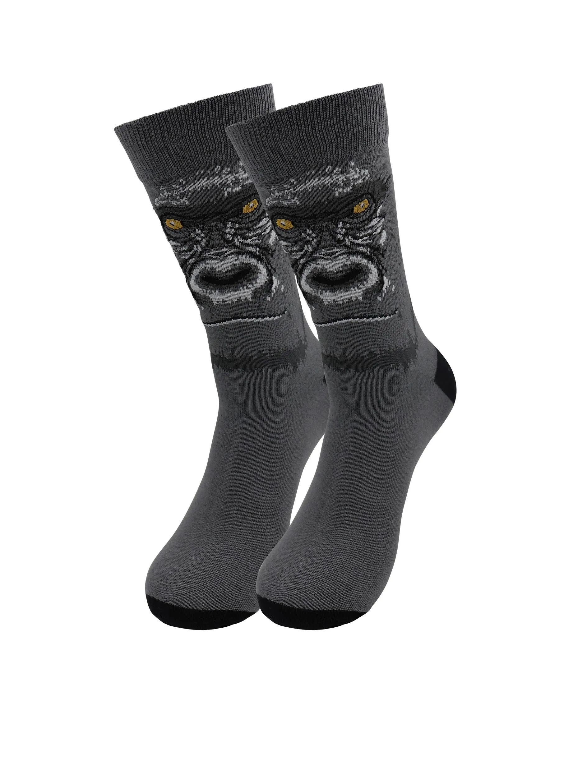 Casual Designer Animal Socks - Gorilla - for Men and Women