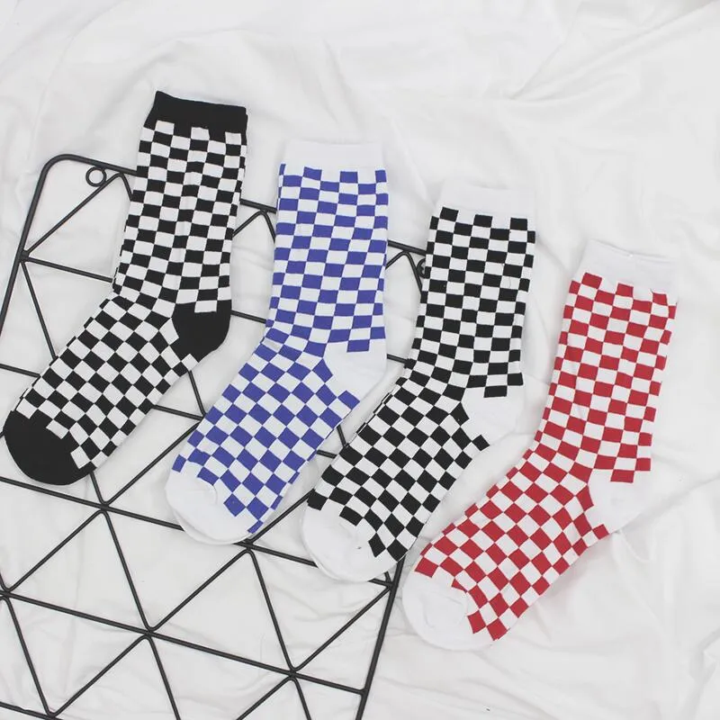 Checkerboard Pattern Socks