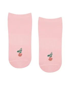 Classic Low Rise Grip Socks - Vintage Rose