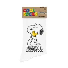 Cool Socks Women's Crew Socks - Snoopy & Woodstock (Peanuts)