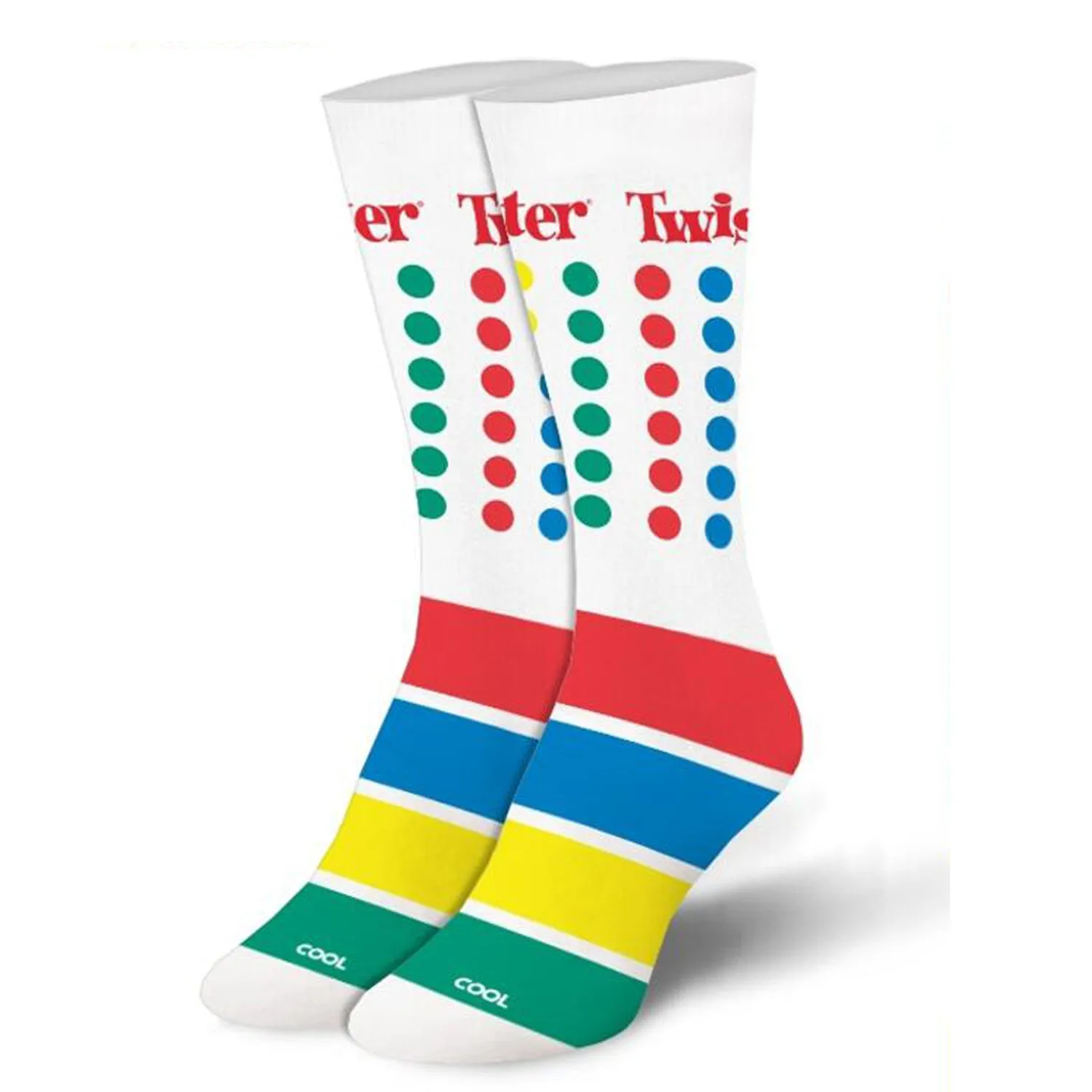 Cool Socks Women's Crew Socks - Twister Colours