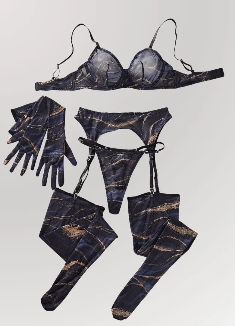 Cosmic Glow Lingerie Set