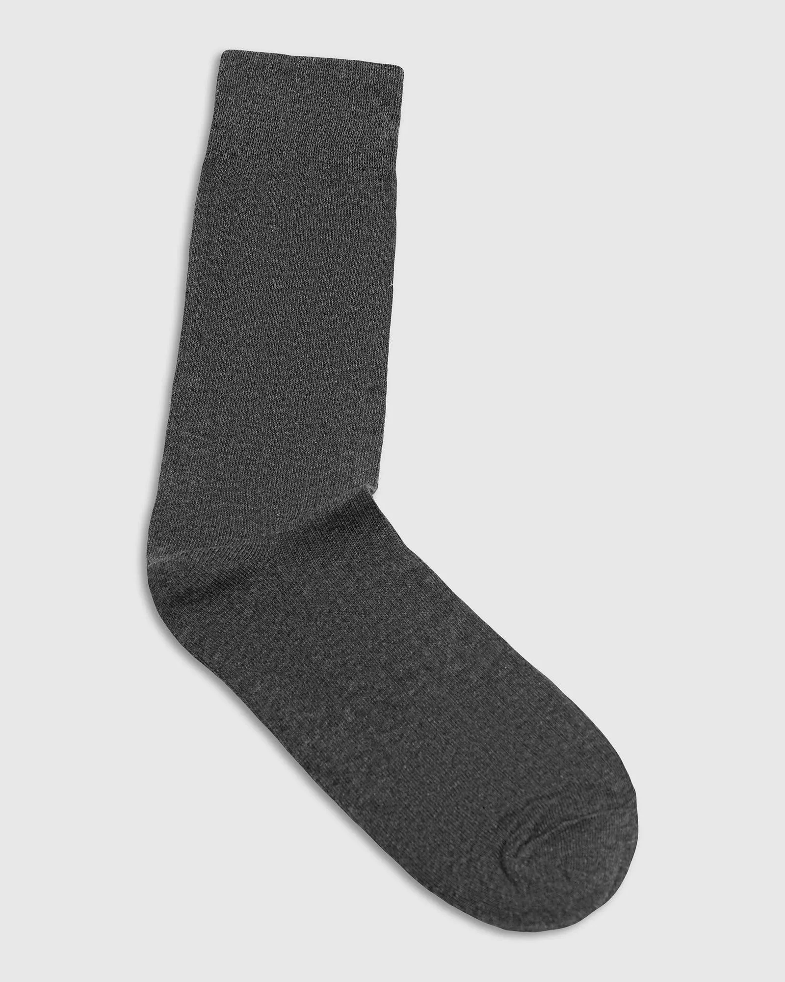 Cotton Dark Grey Textured Socks - Turkey