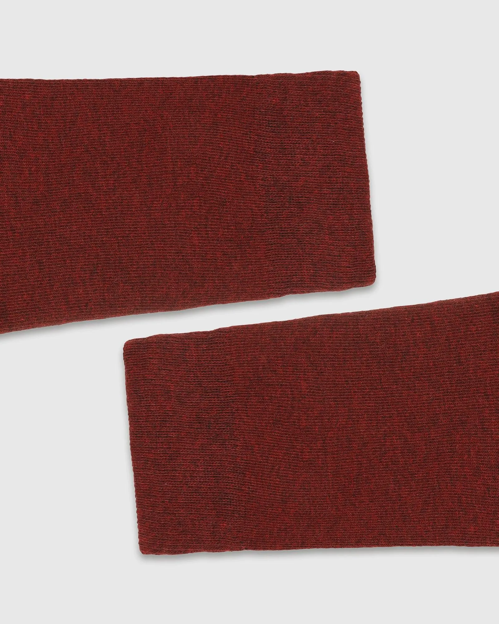 Cotton Maroon Solid Socks - Samu