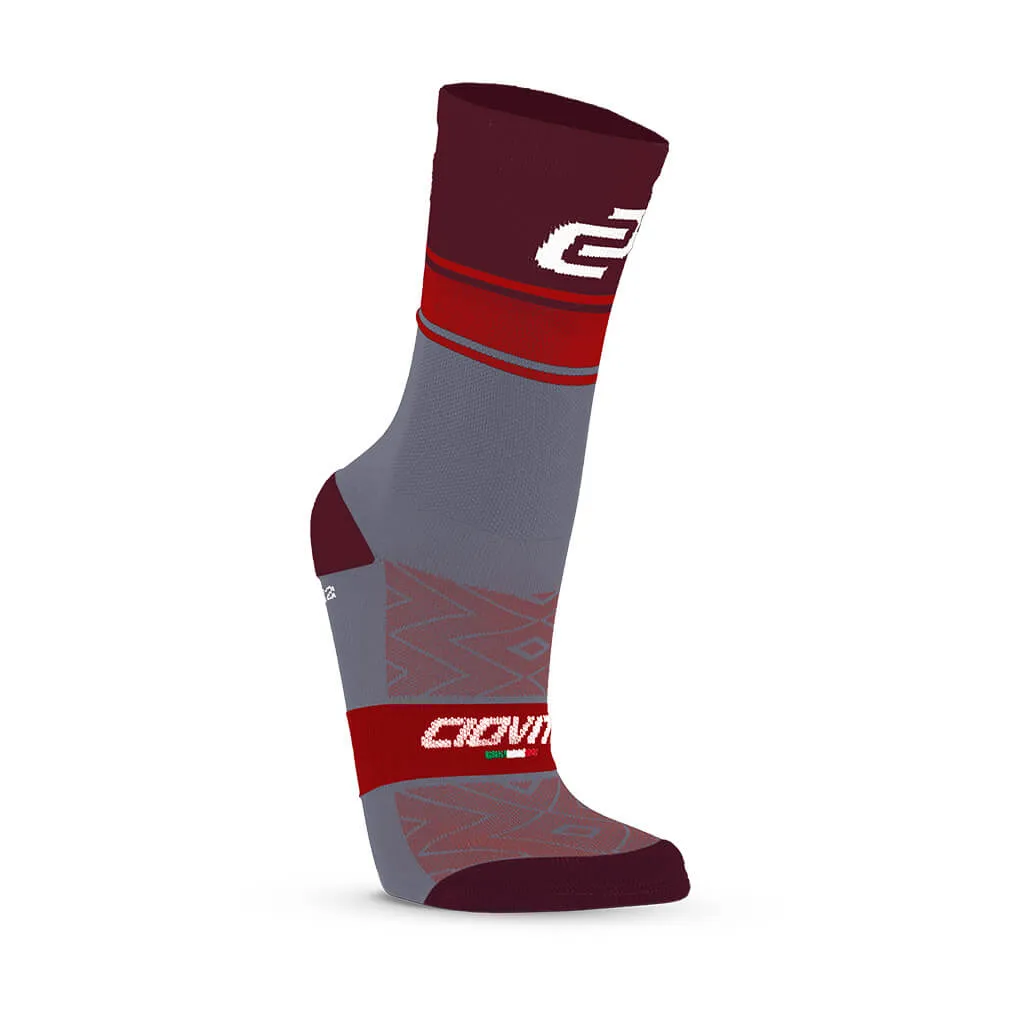 Crew Socks (Cherry Stripe)