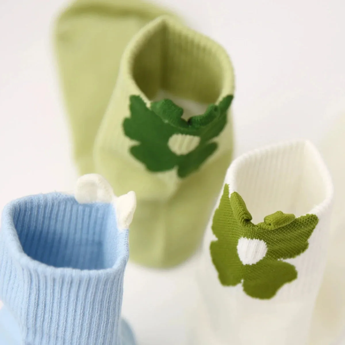 Cute 3D Floral Boneless Cotton Socks