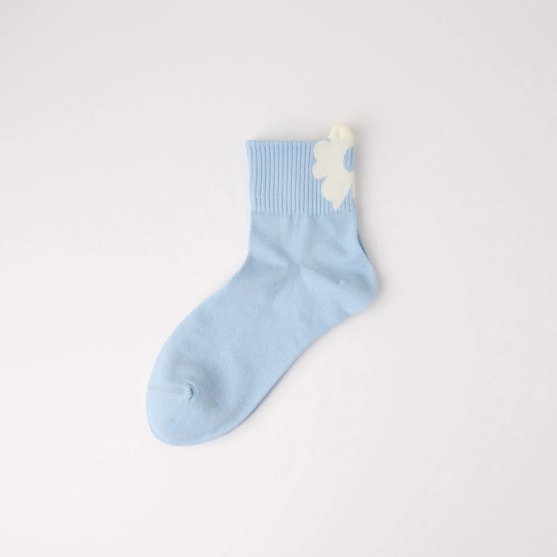 Cute 3D Floral Boneless Cotton Socks