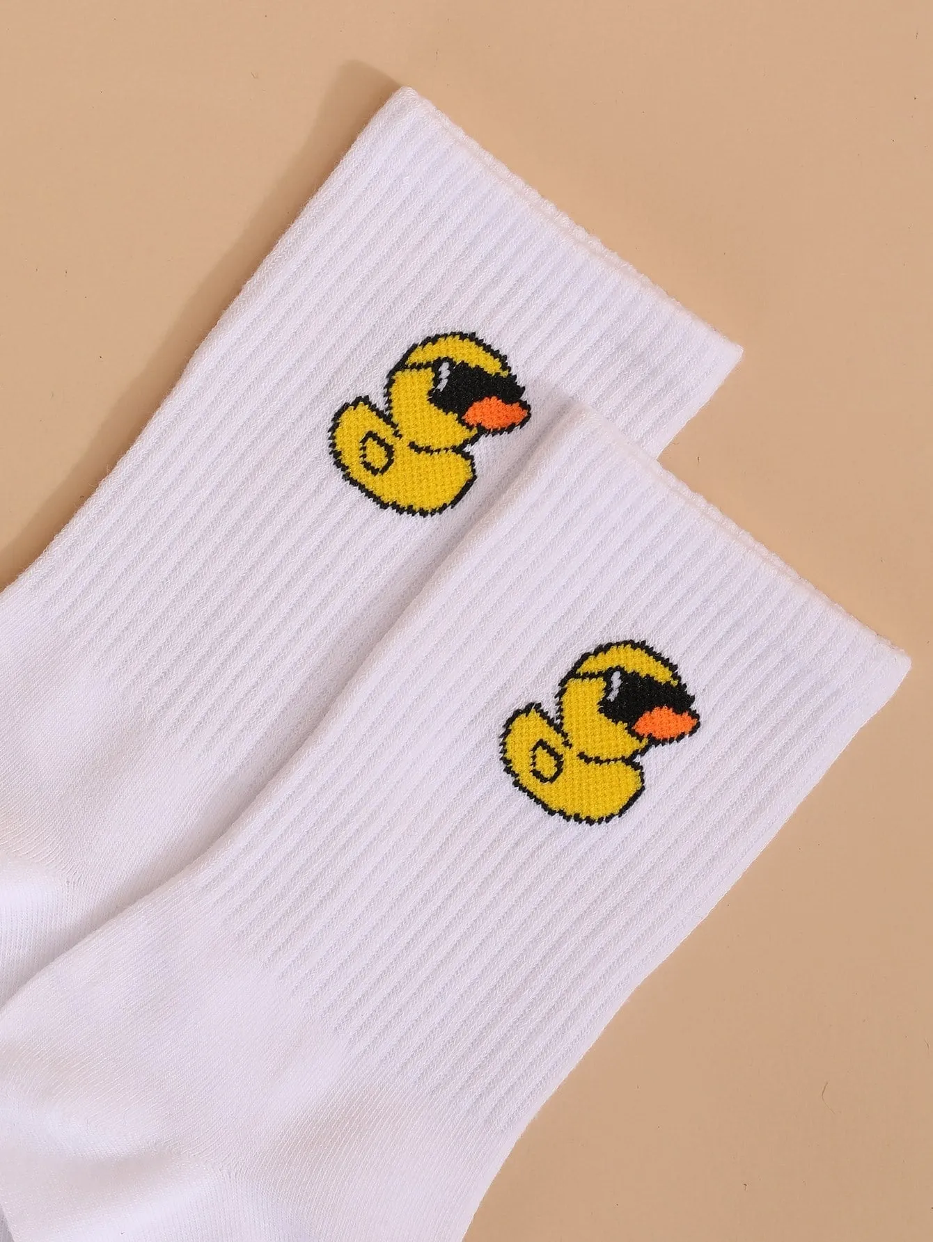 Duck Crew Socks Yellow Ducky Funny Socks for Women Novelty Socks Funky Socks