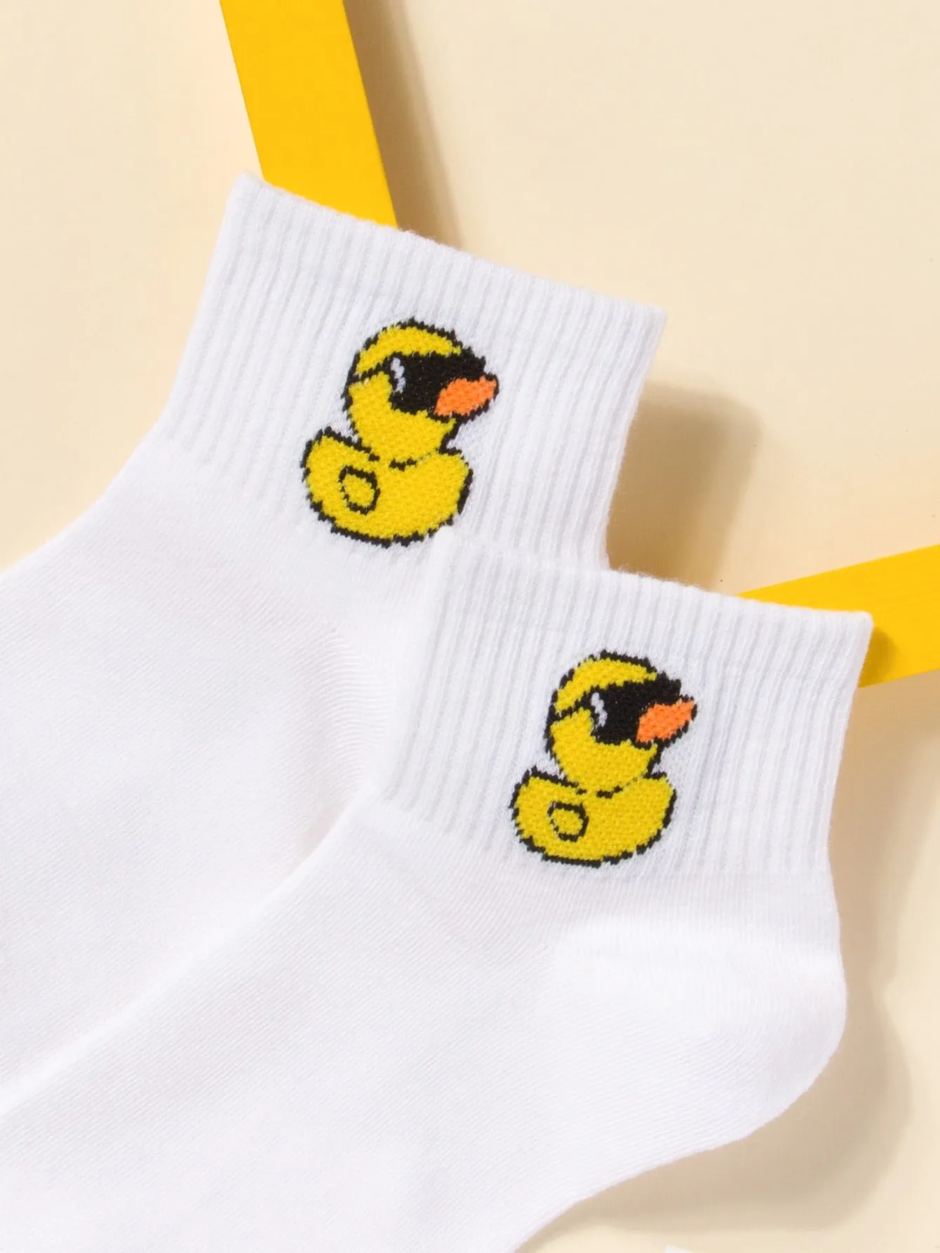 Duck Print Ankle Socks Funny Socks for Men Novelty Socks Funky Socks Gift for