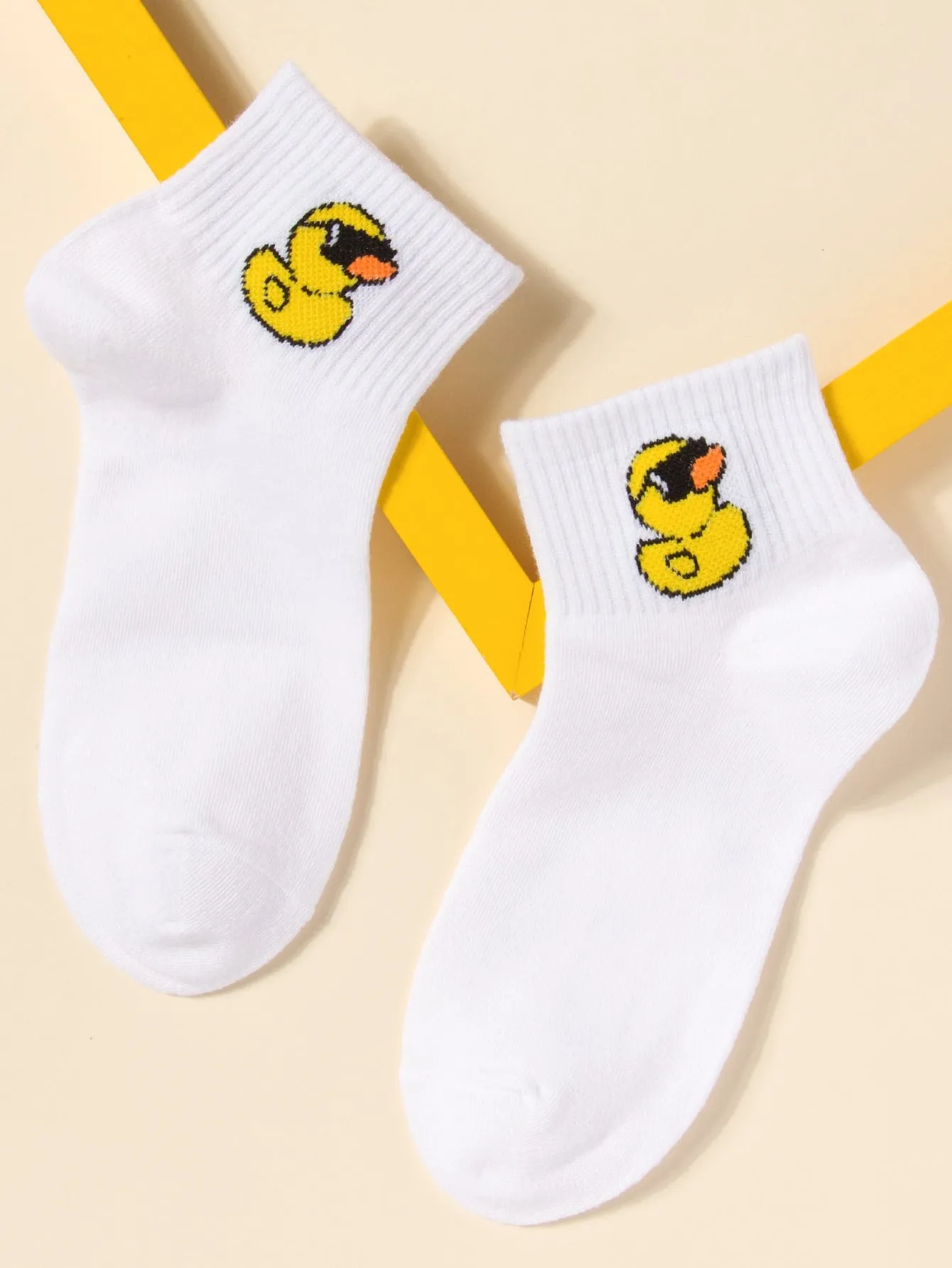 Duck Print Ankle Socks Funny Socks for Men Novelty Socks Funky Socks Gift for