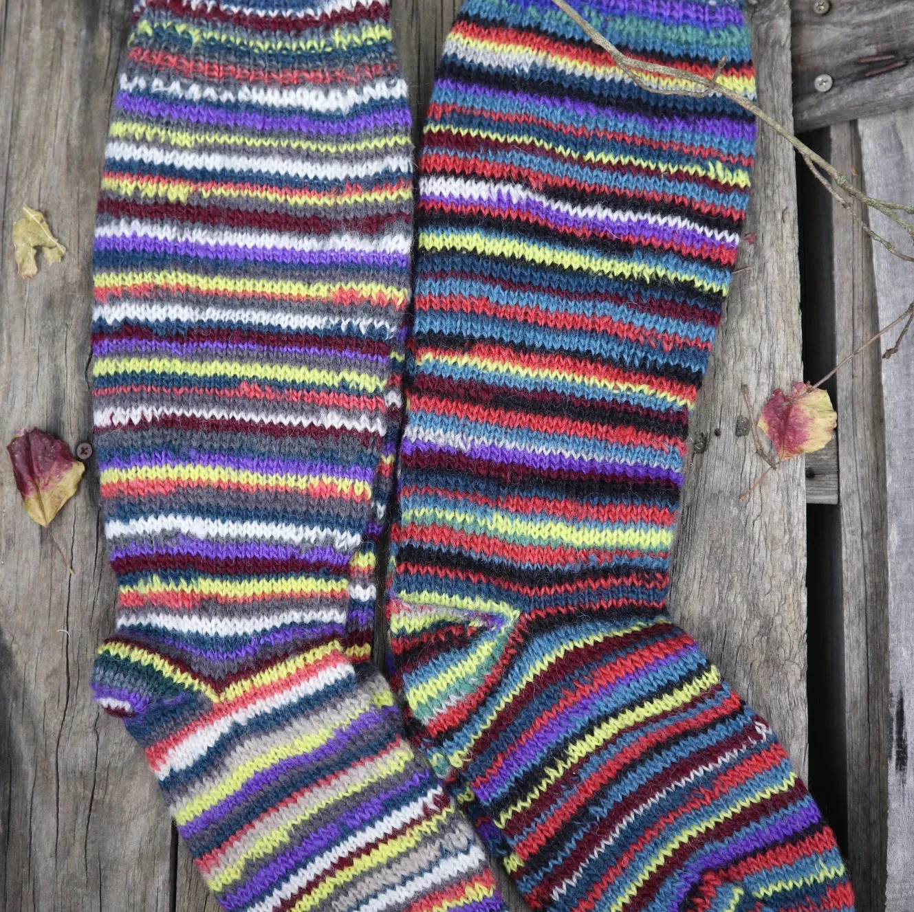 Fair Trade Ethical Adult Striped Socks