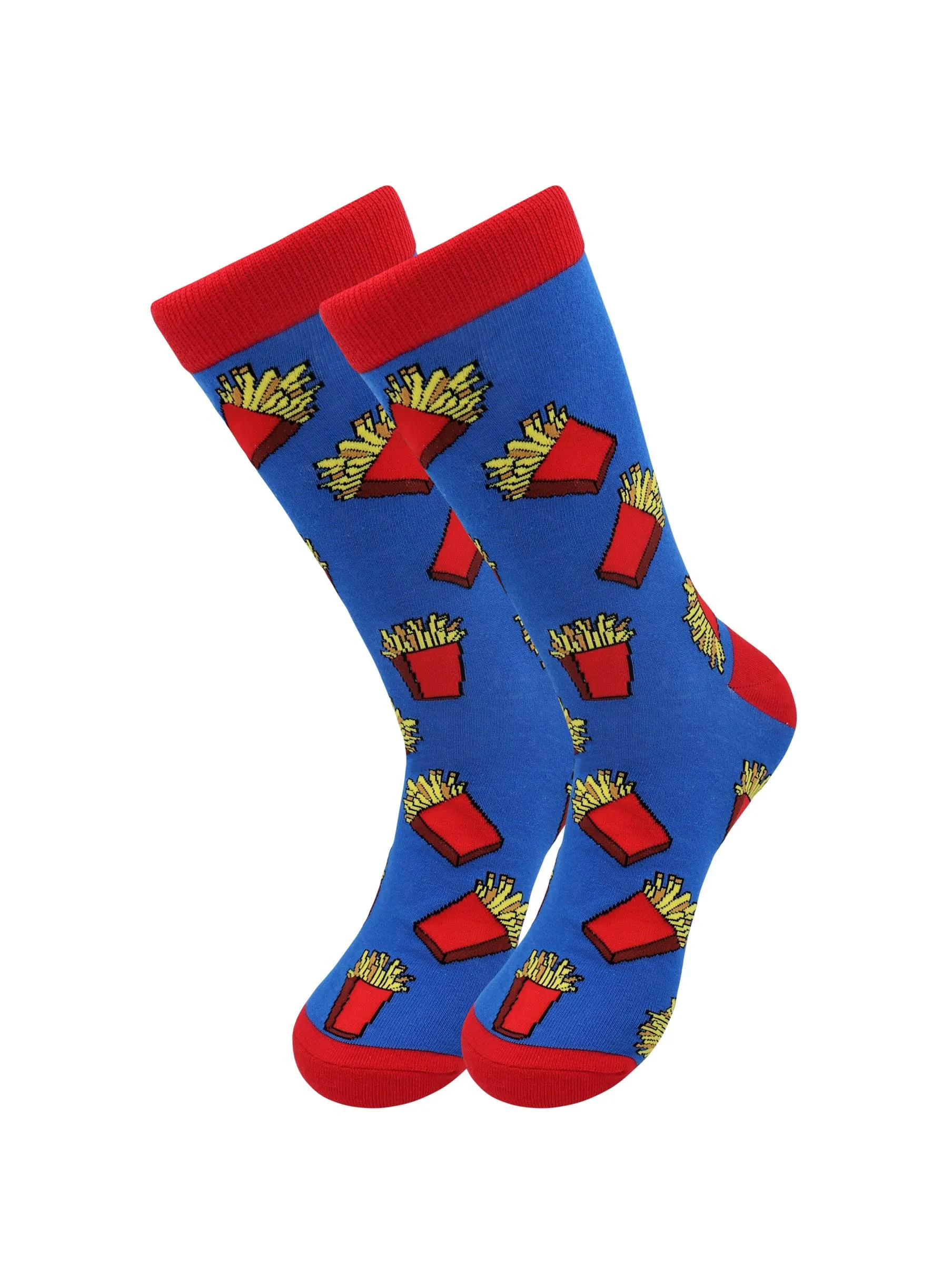 Favorite Food Fruits Socks - French Fries for Men and Women