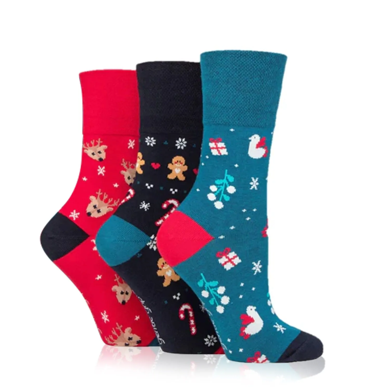 Festive Fun Holiday Non Binding Socks for Women