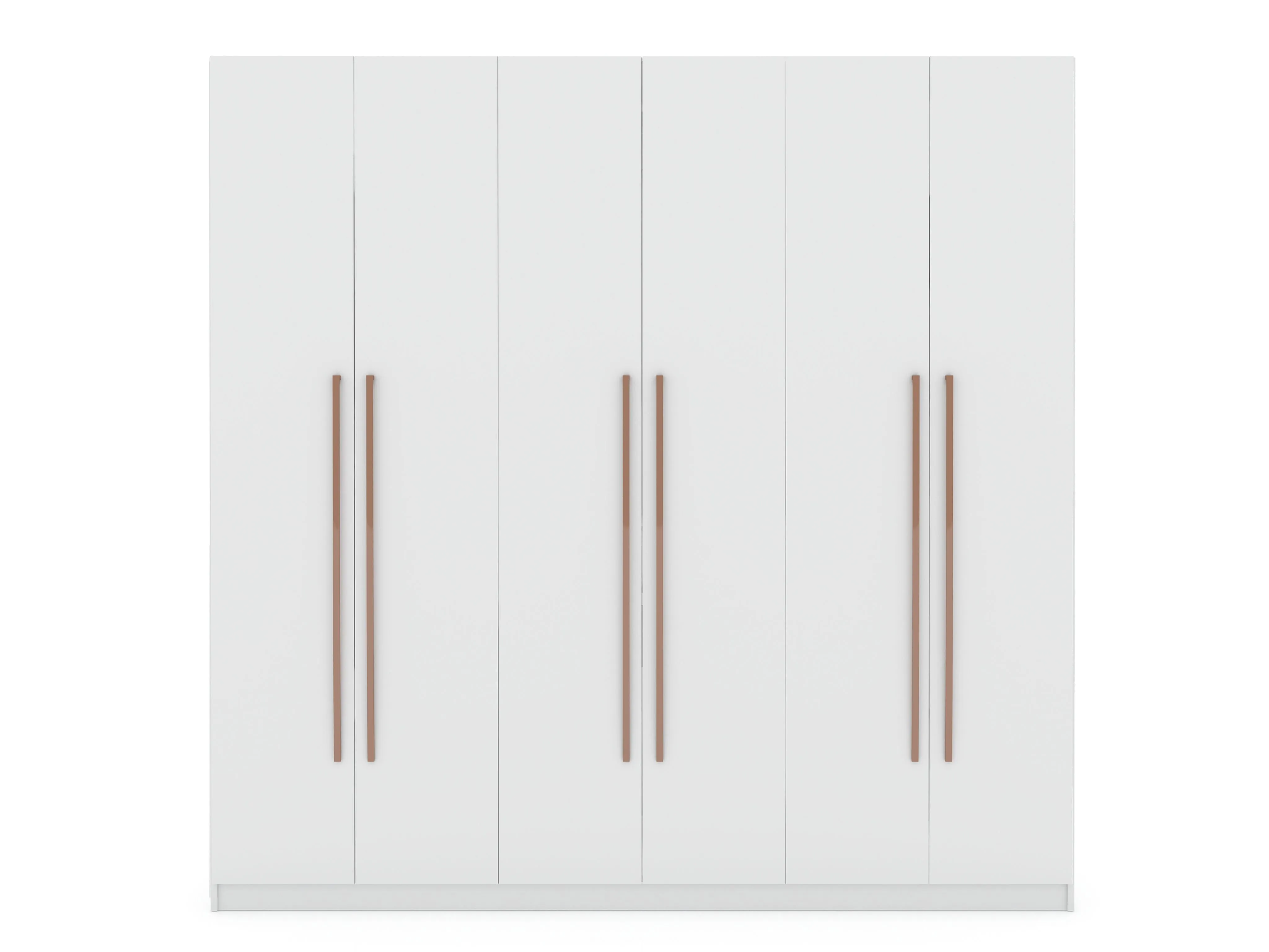 Gramercy Modern Freestanding Wardrobe Armoire Closet in White