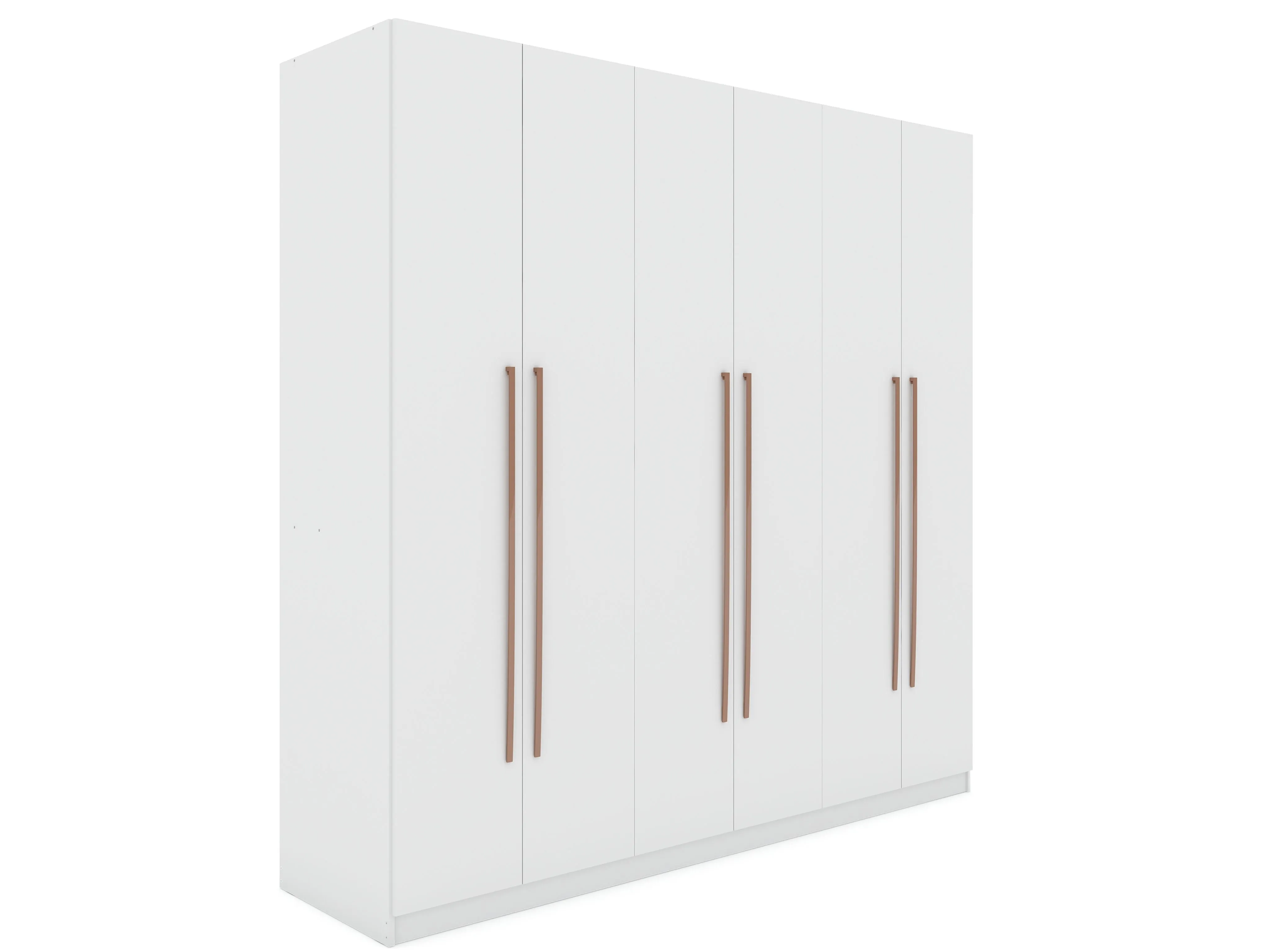 Gramercy Modern Freestanding Wardrobe Armoire Closet in White