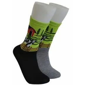 Gray Cow Pasture Socks