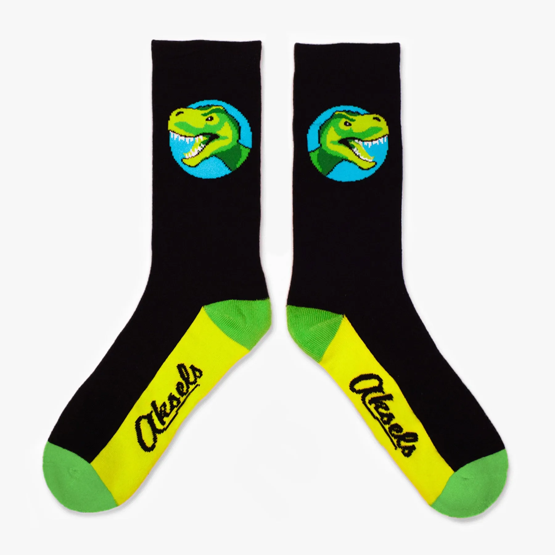 Green Dinosaur Men's & Women's Crew Socks