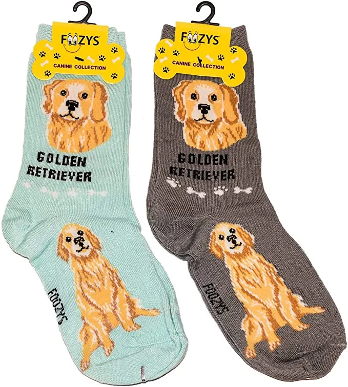 Grey Golden Retriever Socks