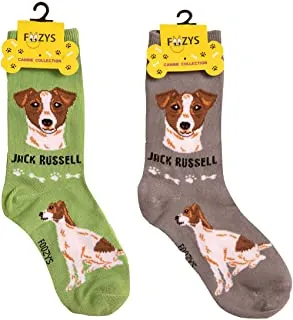 Grey Jack Russell Socks