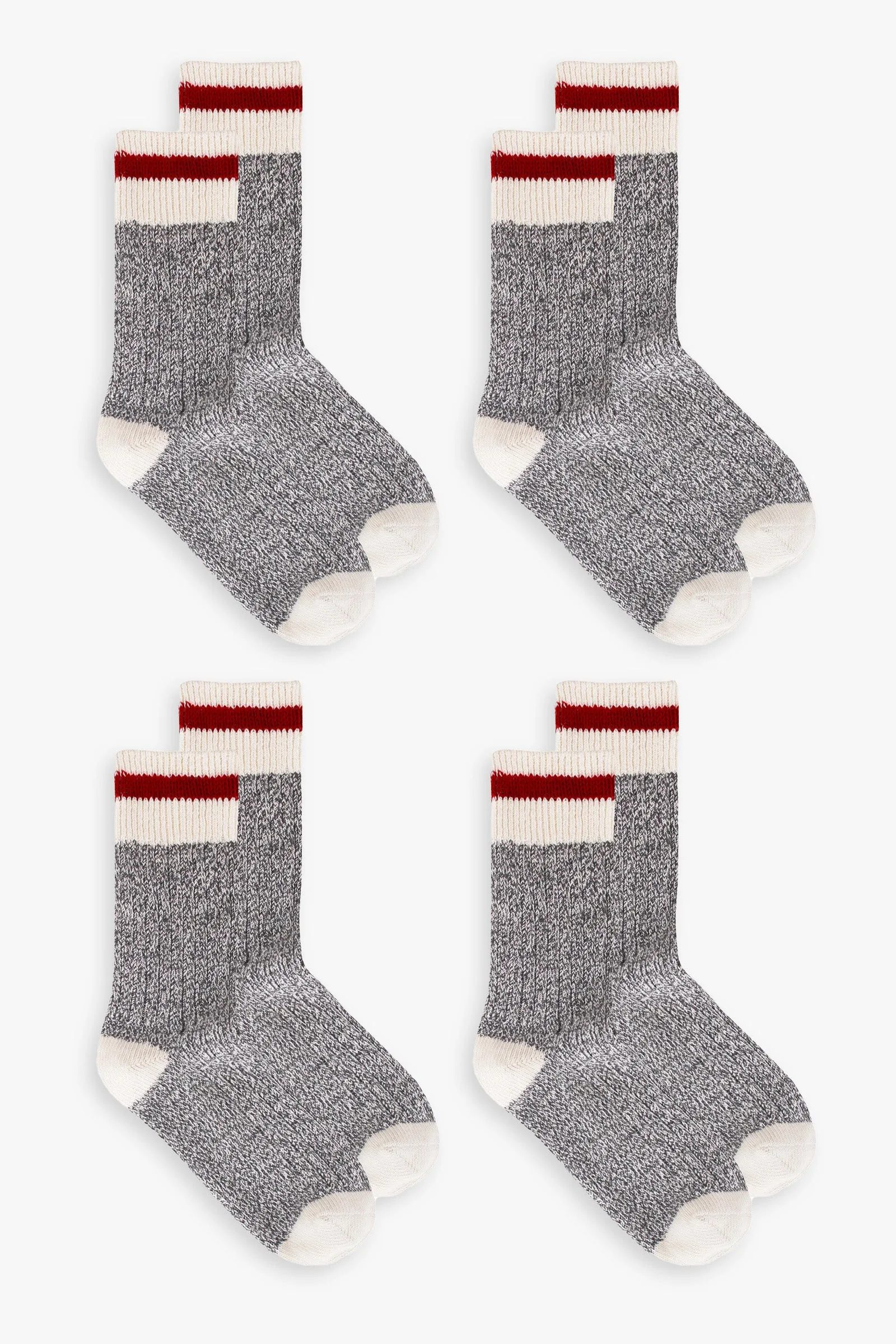 Grey Ladies Multipack Boot Socks