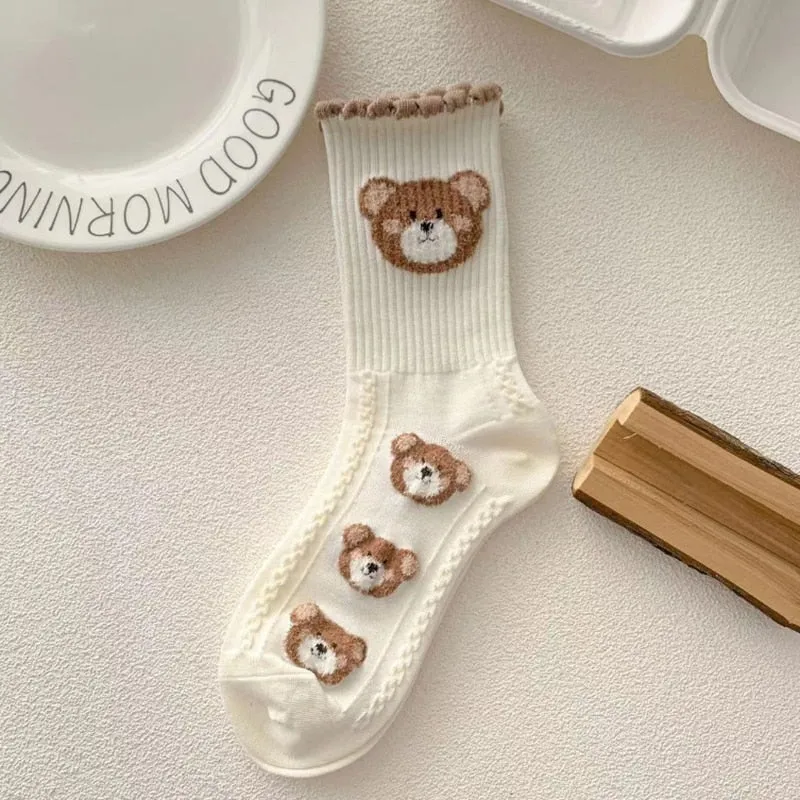 Harajuku Teddy Bear Socks